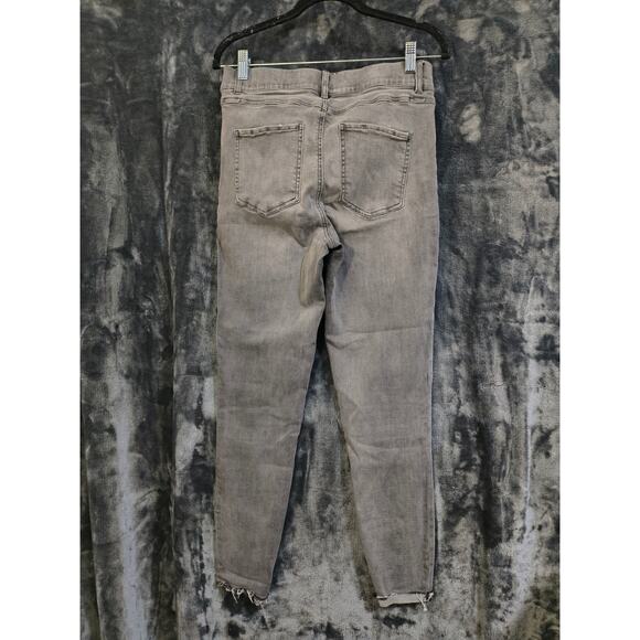 Spanx Black Faded Ankle Skinny High Rise Jeans Large - Picture 4 of 4